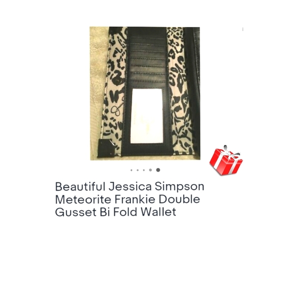 NWT* JESSICA SIMPSON DOUBLE GOSSETT BI-FOLD. - Picture 5 of 6